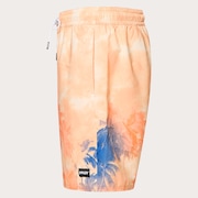 Canary Palms Rc 18" Beachshort - Palms Clouds Orange