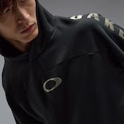 Striking Matelasse Hoodie - Pitch Black