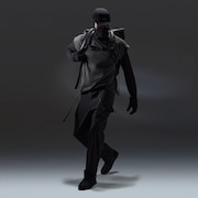 Latitude Veil Sling Pant - Pitch Black