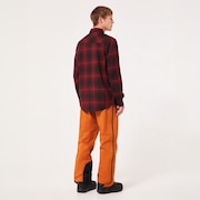 Butter Flannel Shirt - Black/Grenache Check