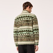 Mountain Fire Sherpa - Green Norway Pattern