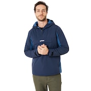 Block Color Anorak Jacket - Fathom