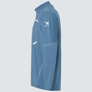 Skull Synchronism Ls Mock Shirt 2.0 - Dark Aqua