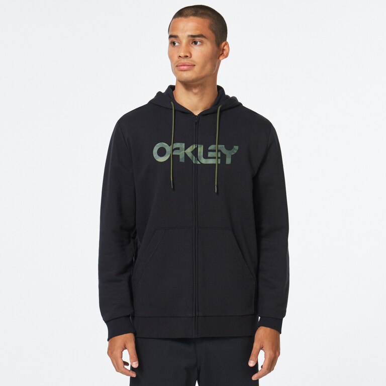 Teddy Full Zip Hoodie - Black/Core Camo