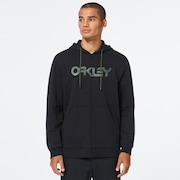 Teddy Full Zip Hoodie - Black/Core Camo