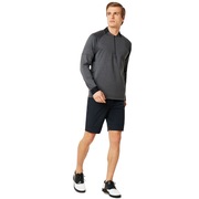 Knockdown Mixed Fleece 1/4 Zip - Forged Iron