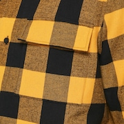 Bear Cozy Flannel - Amber Yellow/Black Check