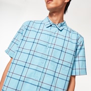 Pacific Button Down SS - Aviator Blue Check