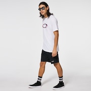 Marbled Ellipse Tee - White