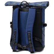 Utility Rolled Up Backpack - Dark Blue Reflective