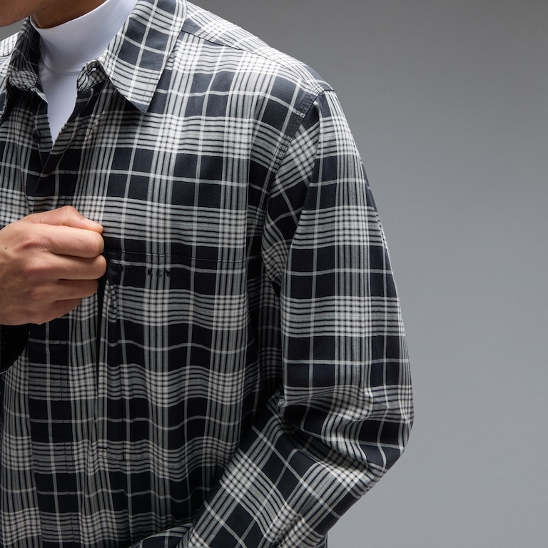 Oak Light Plaid Shirt - Black Check