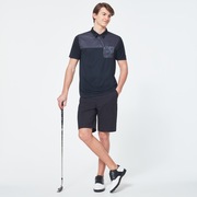 Camo Evo Pocket Short Sleeve Polo Shirt - Blackout