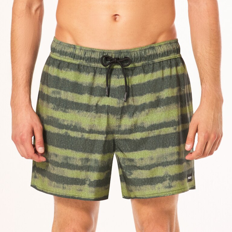 Blur Stripes Rc 16" Beachshort - Blurred Stripe Green