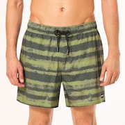 Blur Stripes Rc 16" Beachshort - Blurred Stripe Green