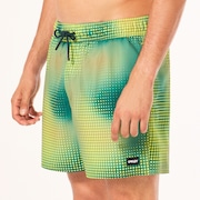 Sand Pixel Rc 16" Beachshort - Organic Spots Green