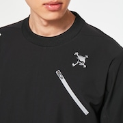 Skull Water Resistant Pullover - Blackout