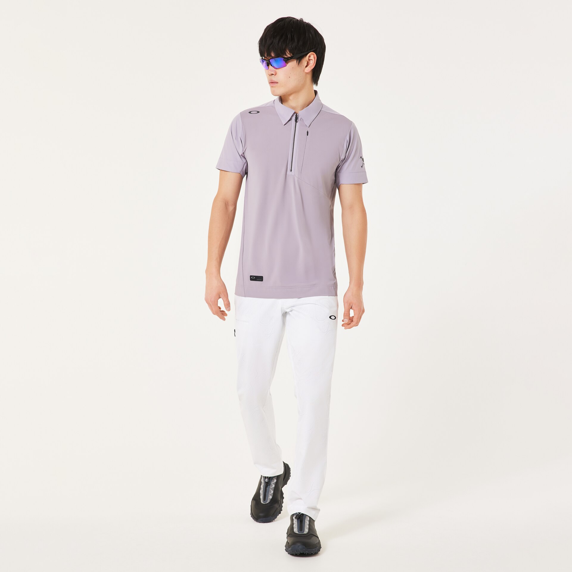 オークリー Skull Ideally Hybrid Zip Shirt Amethyst | オークリー