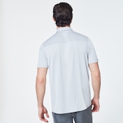Geometric Swing  Polo - Fog Gray