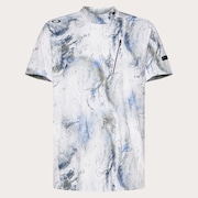 Skull Bold Omble Mock - White Print