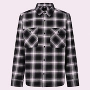 90s Plaid LS Shirt - Grey/Black Check
