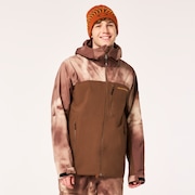 Tc Skull Reduct Shell Jacket - Carafe/Brown Clouds Print