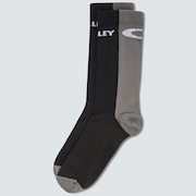 Icon Road Short Socks - Black/Grey