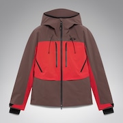 W. Kendall RC Shell Jacket - Dark Umber/Hibiscus Red