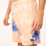 Canary Palms Rc 18" Beachshort - Palms Clouds Orange