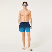Sand Pixel Rc 16" Beachshort - Gradient Monogram Abyss/Blue
