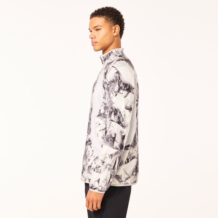 Latitude Arc Rc 1/4 Zip Fleece - Rocks Print Gray