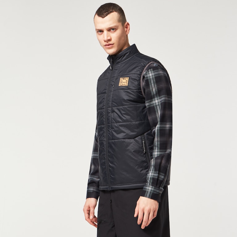 Tc Skull Puffy Vest - Blackout
