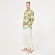 90s Plaid LS Shirt - Pacific/Mist/Sulfid Check