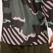Ride Free LS Jersey - Green Stripe/Grip Camo