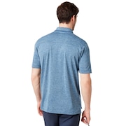 Aero Ellipse Polo - Ensign Blue Light Heather