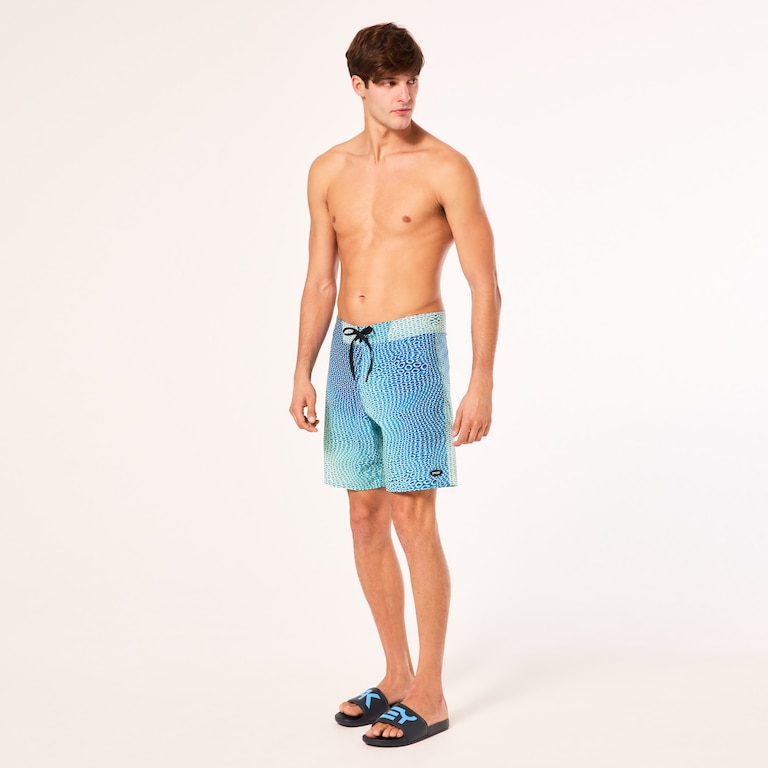 Cosmic Tides 18" Boardshort - Bubble Ellipse Green/Blue