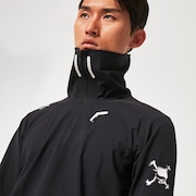 Skull Synchronism Aloft Mock Neck - Blackout