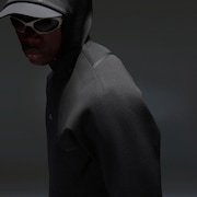 Latitude Veil Knitted Hoodie - Pitch Black