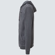 Overdyed Topo Fz Hoodie - Blackout