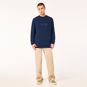 Embroidered B1B Crew Sweatshirt - Team Navy