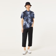 Skull Bold Omble Mock - Black Print