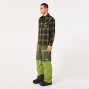 Butter Flannel Shirt - Black/Fern Check