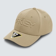 6 Panel Stretch Hat Embossed - Safari