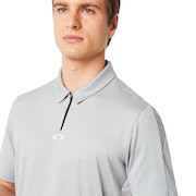 Perf Ellipse Golf Polo Short Sleeve - Granite Heather
