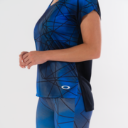 Camiseta Feminina Blur SS - Sapphire
