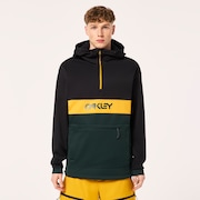 Tnp Nose Grab Softshell Hoodie - Black/Hunter Green