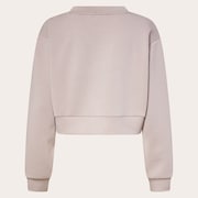 Radiant Peach Fleece Cropped 1 - Smoked Pearl