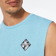 Palms B1B Tank - Bright Blue Heather