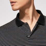 Oakley Jacquard Stripe Polo - Blackout