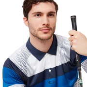 Color Block Graphic Polo - White