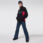 TNP Women's Sherpa Fleece - Black/Rubine
